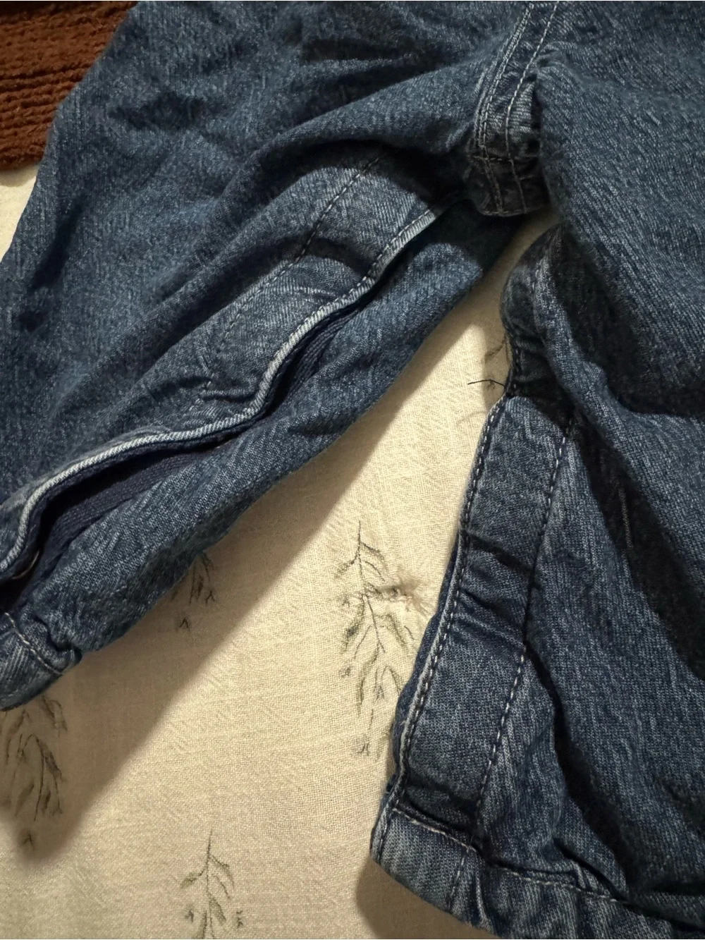 OshKosh B'gosh Denim Overalls with Red Lining